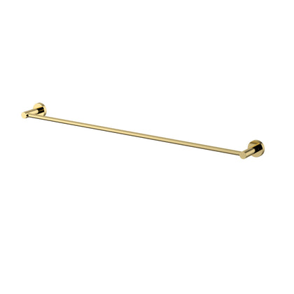 Mirage Single Towel Rail 750mm – Polished Brass